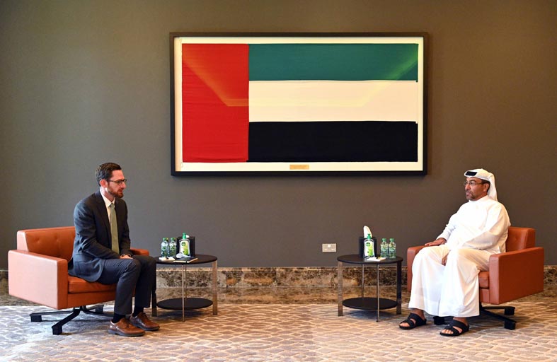 أحمد الصايغ يستقبل الممثل الأمريكي الخاص المعني بملف أفغانستان