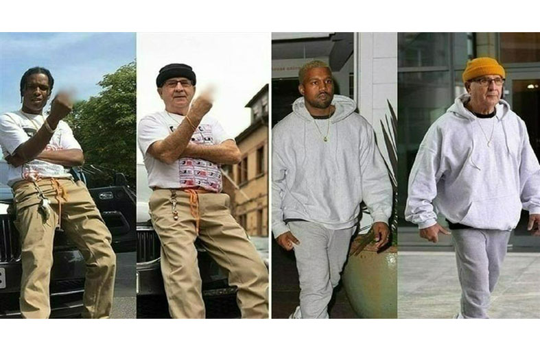 سبعيني يتحول إلى نجم بتقليد إطلالات المشاهير