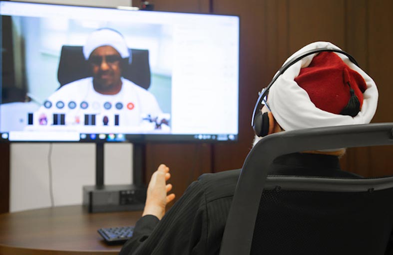 الجامعة القاسمية تعقد اجتماعها الأوّل عن بُعد باستخدام التقنيات الالكترونية وتبحث استمرارية أعمالها