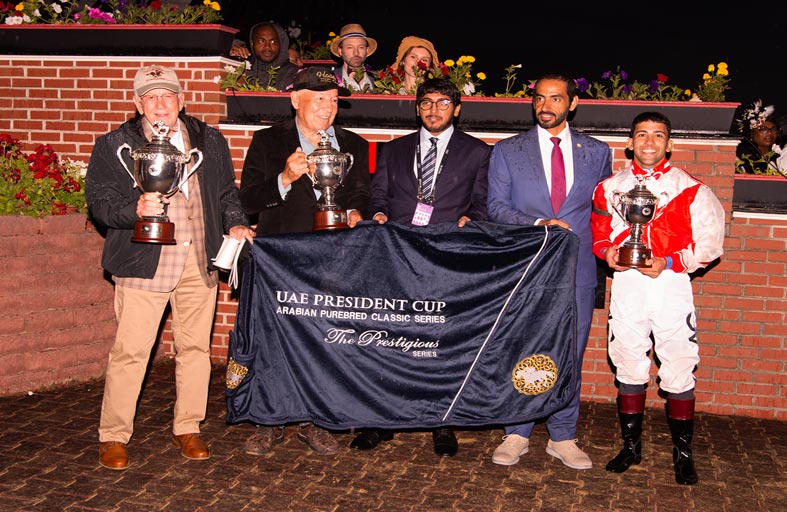 المهر «دايموند جيم» يتوج بلقب كأس رئيس الدولة للخيول العربية في أمريكا