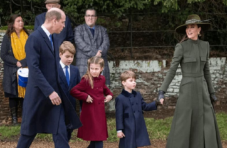 الأمير لويس يحرج والدته كيت ميدلتون