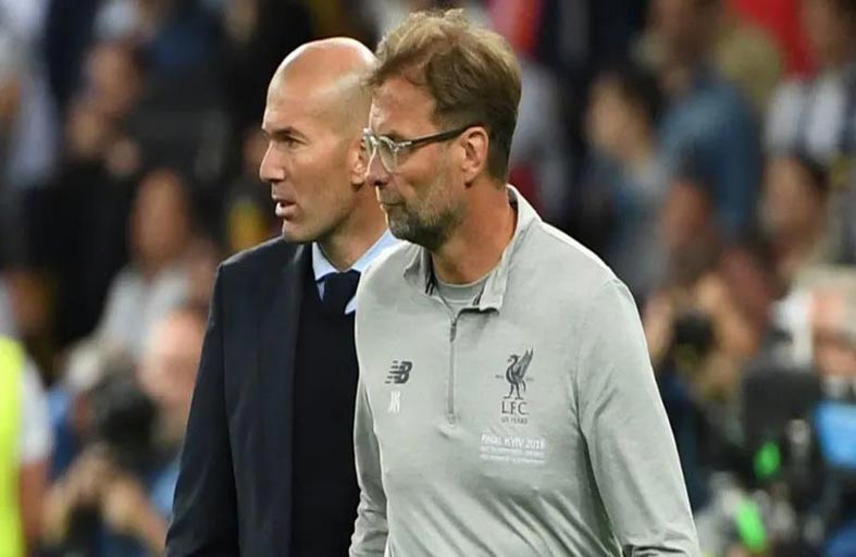 تجدد المواجهة بين كلوب وزيدان بعد 3 سنوات 