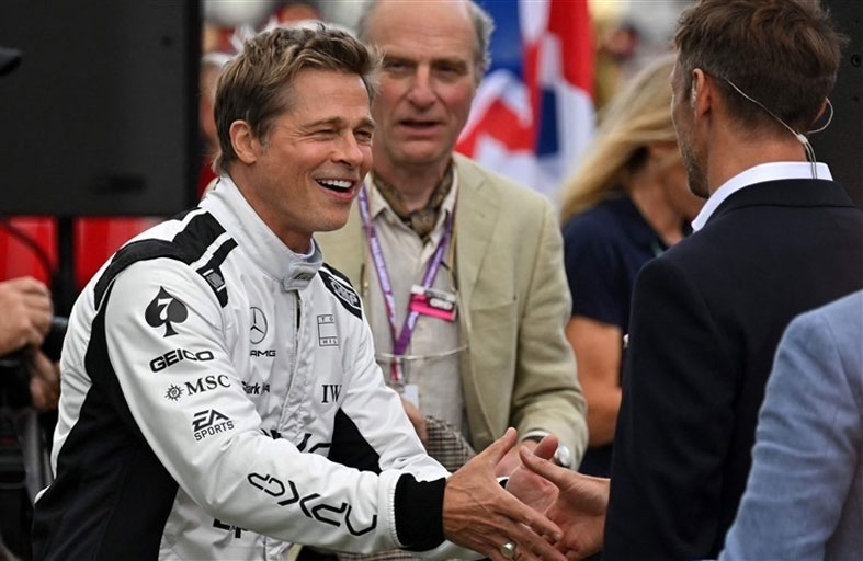 براد بيت يثير حماسة السائقين في سيلفرستون 