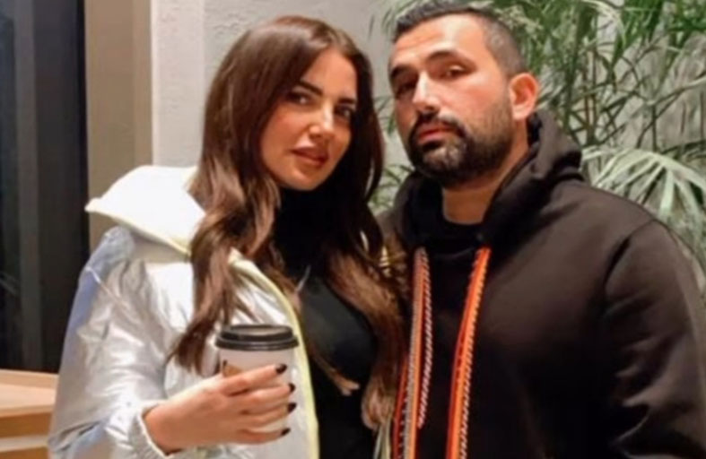 درة برفقة زوجها بأحدث ظهور لها