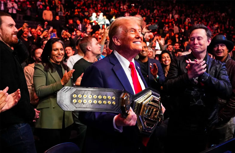  البيت الأبيض يحتضن نزال «يو أف سي» بمناسبة عيد ميلاد ترامب 