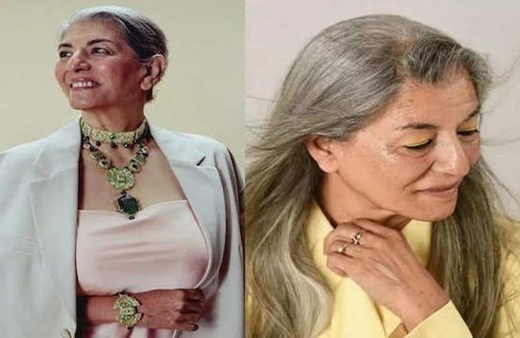 ستينية تتحول إلى عارضة شهيرة