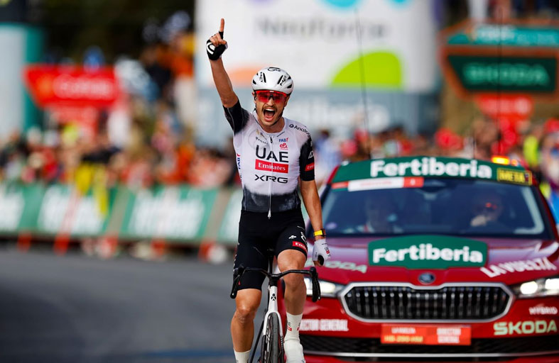 الإمارات للدراجات يتوج بالمرحلة السادسة من طواف إسبانيا