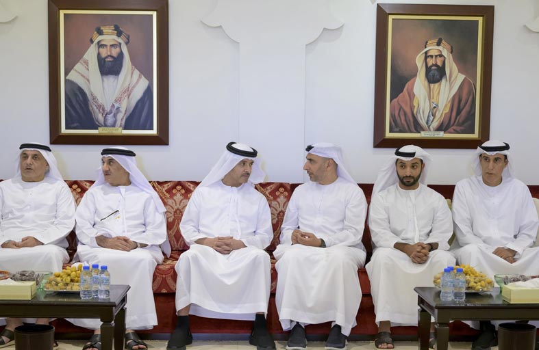 هزاع بن زايد يعزي بوفاة صديق محمد حسين الخوري