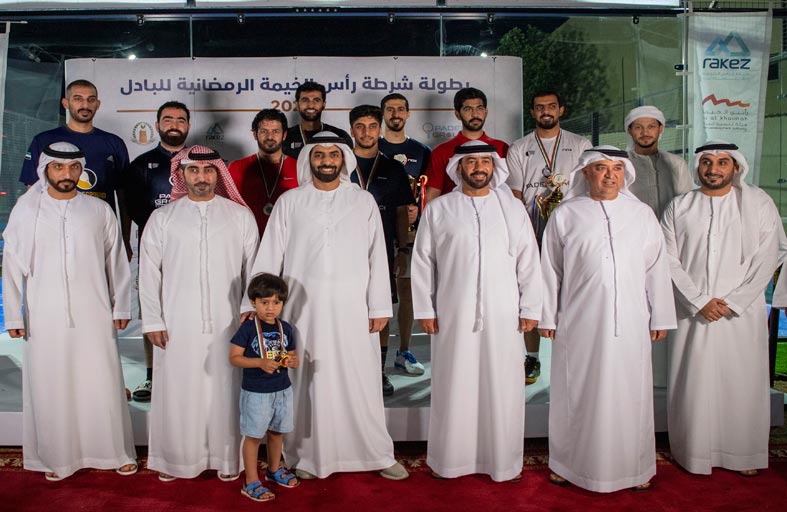 أحمد بن سعود يشهد ختام بطولة شرطة رأس الخيمة الرمضانية للبادل