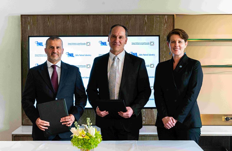 تعاون بين الإمارات للطاقة النووية ومختبر إيداهو الأمريكي لتطوير مصادر جديدة للطاقة الخالية من الانبعاثات الكربونية في براكة 