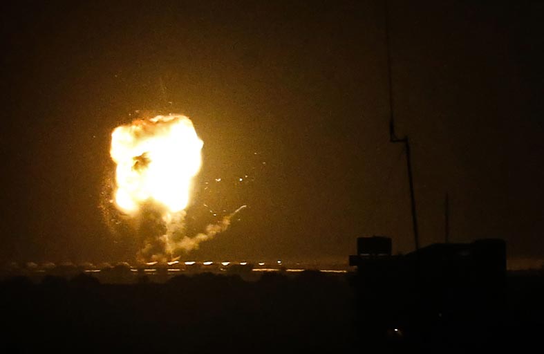 ضربات إسرائيلية على غزة ردا على إطلاق صواريخ