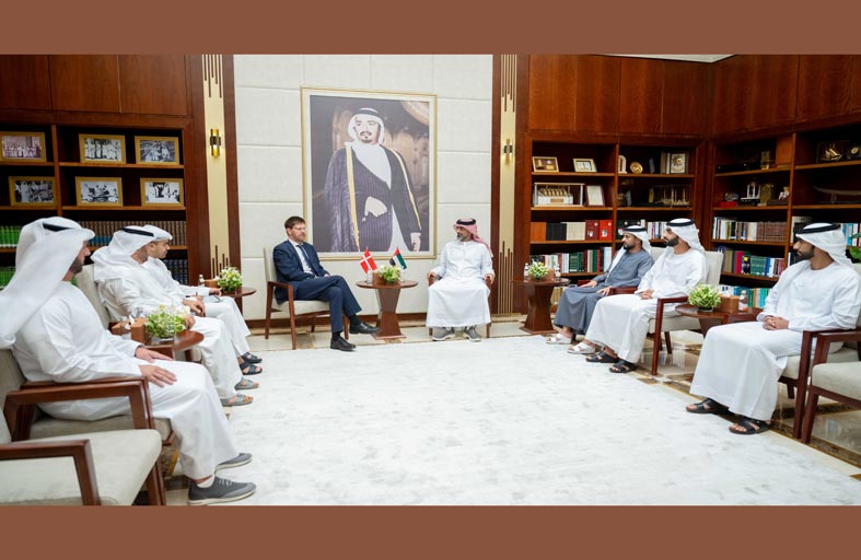 عمار بن حميد يستقبل سفير مملكة الدنمارك