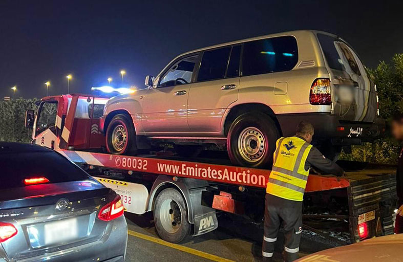 شرطة دبي تحجز 132 مركبة ارتكبت أعمال فوضى خلال احتفالات عيد الاتحاد الـ51