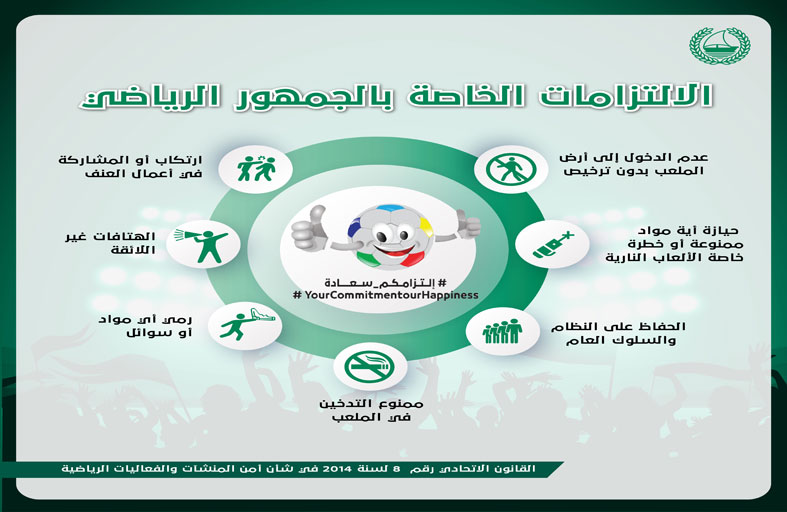 شرطة دبي تطلق مبادرة «التزامكم سعادة» للتوعية بالتزامات الجمهور الرياضي