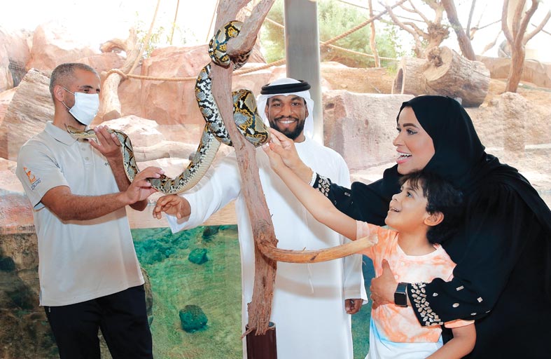 حديقة الحيوانات بالعين تطلق الجولة الجديدة  «صيفنا غير» والبداية باستقبال فخم في قاعة المها الملكية