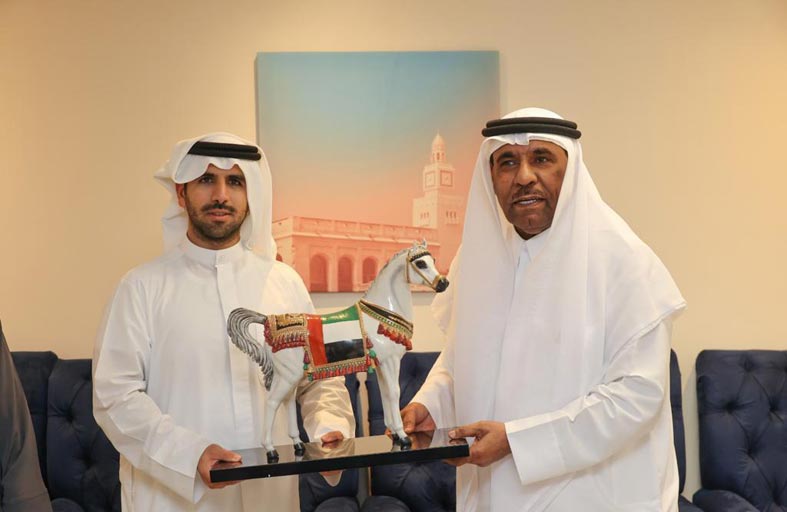 الرزوقي وفهد الصباح يبحثان التعاون الإماراتي - الكويتي في مجال الكاراتيه