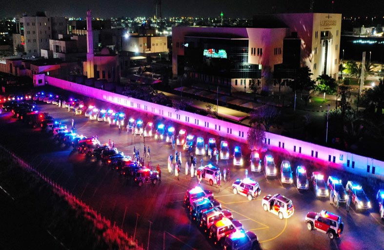 شرطة رأس الخيمة تشيد وتوفر 102 دورية لتمديد برنامج التعقيم الوطني  