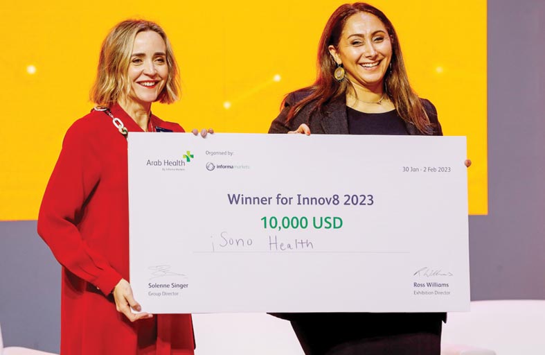 شركة آي سونو هيلث تفوز بمسابقة حوارات إنوفيت خلال معرض الصحة العربي 2023