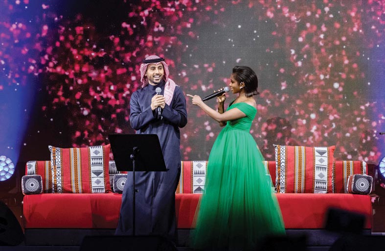 أمسية غنائية ساحرة لفؤاد عبد الواحد وداليا مبارك على منصة اليوبيل في إكسبو 2020 دبي
