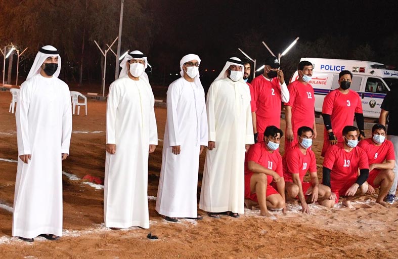 نائب قائد عام شرطة رأس الخيمة يشهد انطلاق مسابقة شد الحبل  ضمن الفعاليات والأنشطة الرياضية للمنطقة الأمنية 