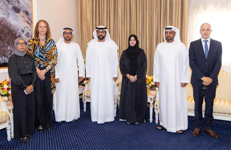 ولي عهد الفجيرة يستقبل فاهم القاسمي و يشيد بمشروع دبي لإعادة تأهيل السلاحف