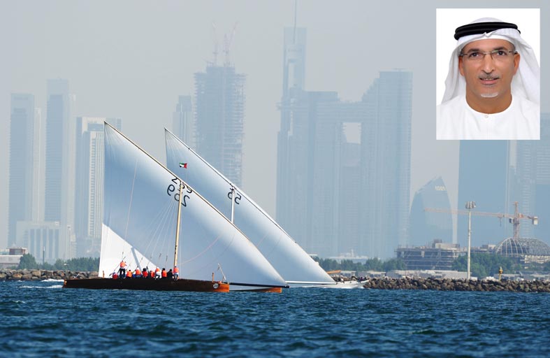 (شراع) 43 قدما يرتفع في شواطئ دبي اليوم السبت