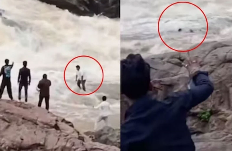 وفاة يوتيوبر غرقاً بعدما جرفه الشلال 