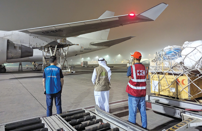 بتوجيهات محمد بن راشد.. المدينة العالمية للخدمات الإنسانية تسير شحنة ثالثة إلى بنغازي لدعم الجهود الإغاثية