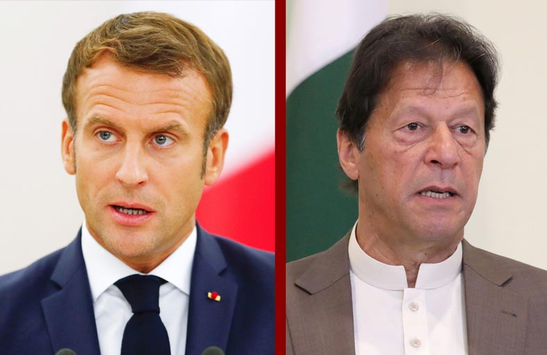 رئيس وزراء باكستان يهاجم ماكرون 