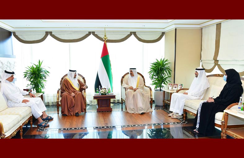 صقر غباش يستقبل قنصل عام البحرين