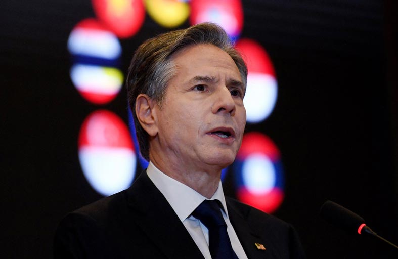 بلينكن يدعو الصين إلى وقف الأعمال العدوانية 