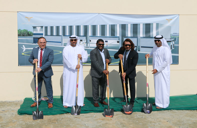 مشروع محمد بن راشد للطيران في دبي الجنوب دبي يضع حجر الأساس لحظيرة الطائرات العمودية