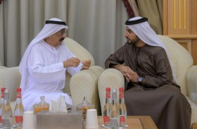 راشد النعيمي يقدم واجب العزاء في وفاة سعيد جمعة النابودة