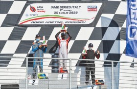 راشد الظاهري يتوج بأول لقب في فئة الناشئين على حلبة أدريا الإيطالية