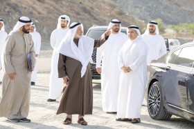 حاكم الشارقة يتفقد عدداً من المشروعات بمدينة كلباء