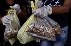 أعقاب السجائر تتحول إلى حشو للدمى 