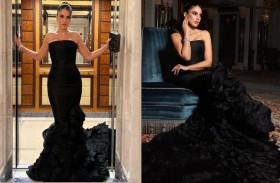 درة التونسية تتألق بإطلالة ملكية 