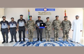 شرطة أبوظبي تكرم منتسبيها المتميزين بمركز شرطة المربعة ضمن مبادرة «ما قصرتوا»