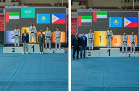 7 ميداليات ملوّنة لأبطال الإمارات في اليوم الأول من بطولة آسيا للجوجيتسو في الأردن