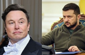 مواجهة بين ماسك وزيلينسكي على تويتر 