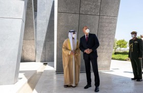 خليفة بن طحنون يستقبل الرئيس البلغاري في واحة الكرامة