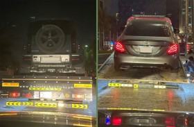 شرطة دبي تضبط 28 مركبة بسبب تراكم المخالفات المرورية