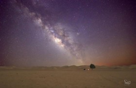 الإمارات للفلك: نهر المجرة يظهر في سماء أقصى جنوب الإمارات