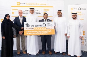 كليات التقنية العليا أول مؤسسة تعليم عالي في العالم تحصل 5 نجوم عن فئة الاستدامة البيئية والتعلم عن بعد وفق نظامQS Stars