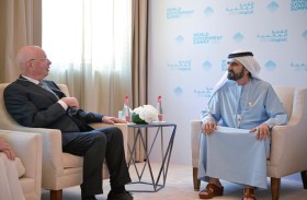 محمد بن راشد يلتقي كلاوس شواب ويؤكد أهمية التعاون بين منصات الحوار العالمية