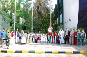 اصحاب الهمم يشاركون طلاب المعرفة الدولية بالاحتفال بالعيد الوطني الخمسين