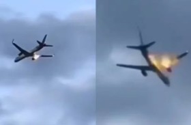 اشتعال محرك طائرة وعلى متنها 273 راكباً