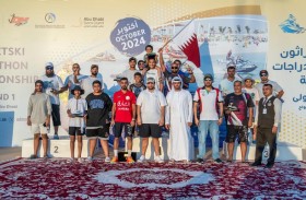 عبدالعزيز النعيمي بطلا  لـ«ماراثون الإمارات للدراجات المائية»