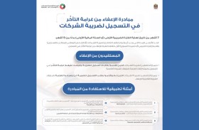 «الاتحادية للضرائب» تبدأ تنفيذ قرار الإعفاء من غرامة التأخر في التسجيل لضريبة الشركات