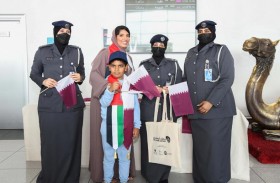 شرطة أبوظبي تشارك الأشقاء القطريين فرحتهم باليوم الوطني لدولة قطر 